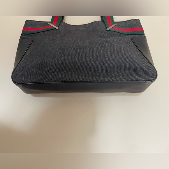 Authentic Gucci denim tote 🖤 - Picture 6 of 11